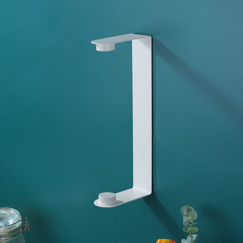 ZUNTO Paper Towel Holder Under Cabinet - Paper Towel Rack for Kitchen  Adhesive Paper Towel Holder SUS304 Stainless Steel(White) - Image 5